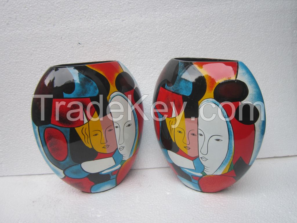 High quality lacquer vase competitive price for decoration made in Vietnam