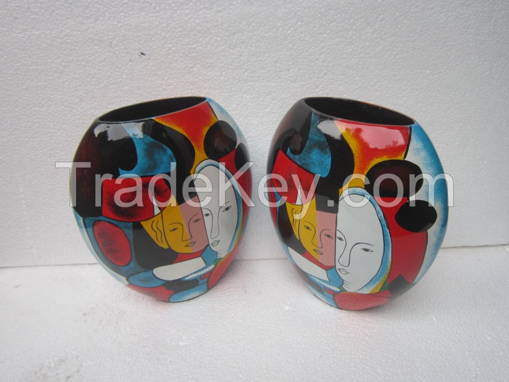 High quality lacquer vase competitive price for decoration made in Vietnam