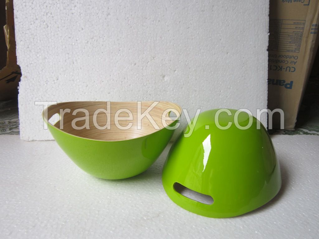 Made in Vietnam spoon bamboo bowl with high quality for export