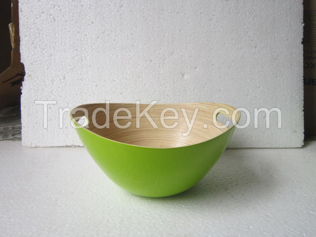 Made in Vietnam spoon bamboo bowl with high quality for export