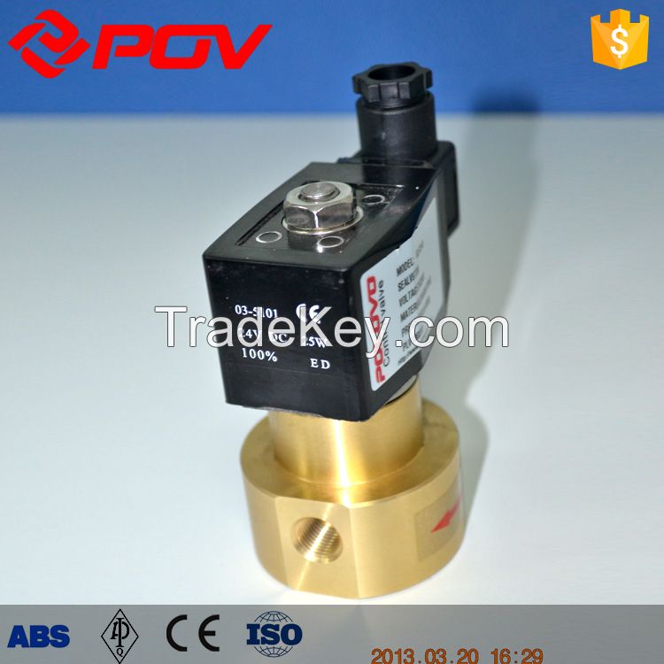 Wrought brass G thread high pressure solenoid valve normally closed