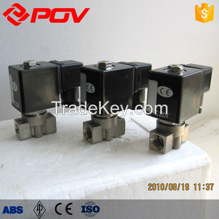 SS304 G thread micro high pressure solenoid valve normally closed