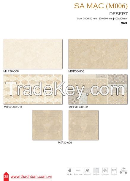 CERAMIC WALL TILES - CARARA T005