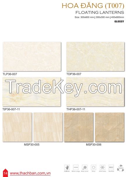 CERAMIC WALL TILES - FLOATING LANTERN T007