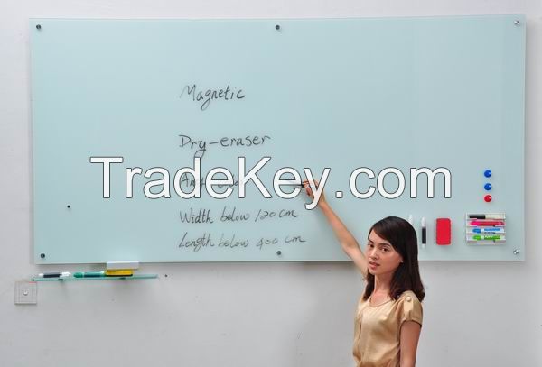 magnetic dry erase glass writing whiteboard