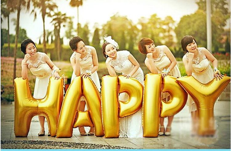Wholesale China factory price helium foil alphabet letter balloons for party