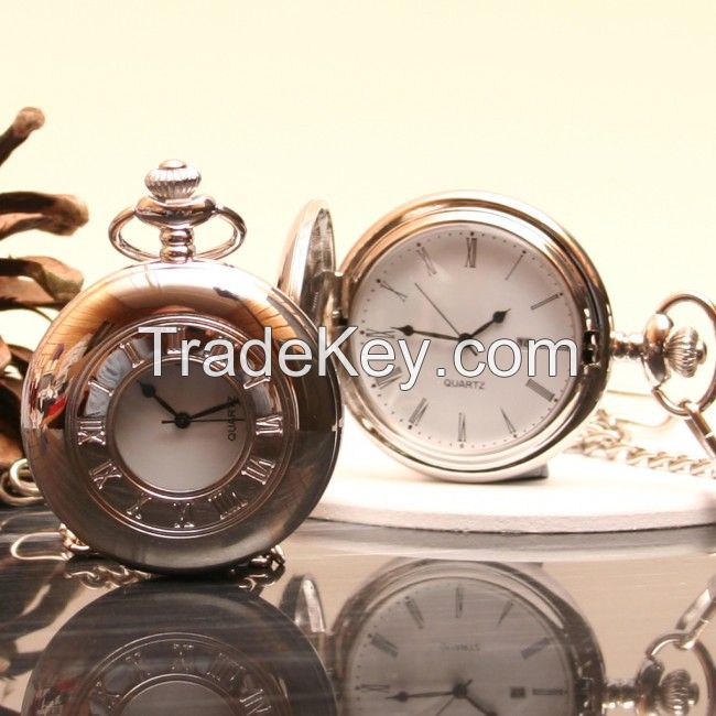 Personalised Silver Half Hunter Pocket Watch