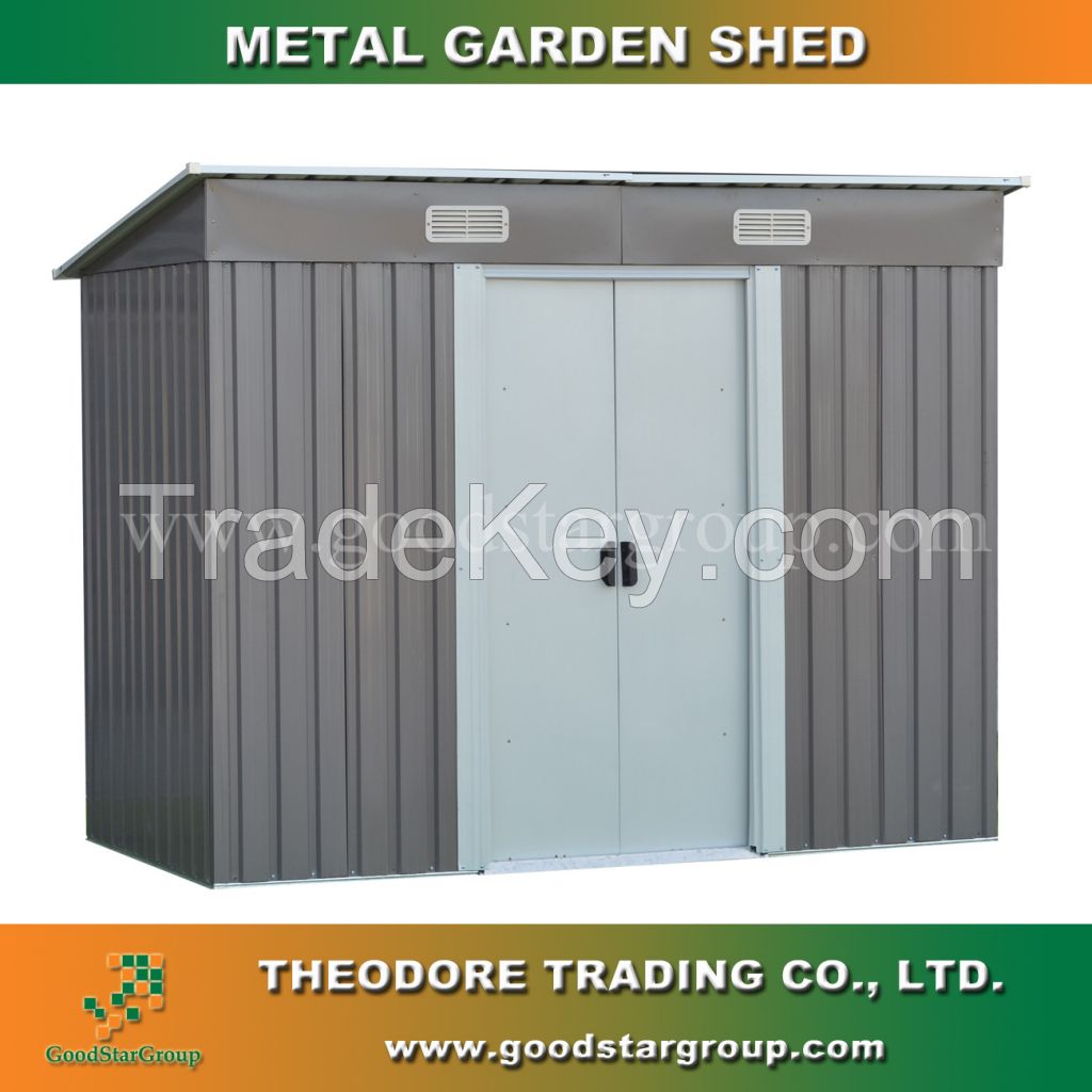 Metal Garden Shed 4x8 ft for tools storage outdoor storage bicycle storage metal building