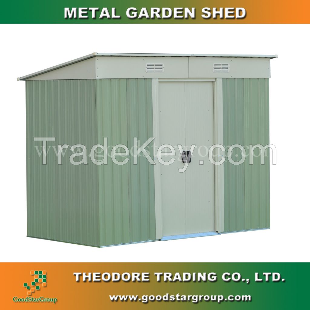 Metal Garden Shed 4x8 ft for tools storage outdoor storage bicycle storage metal building