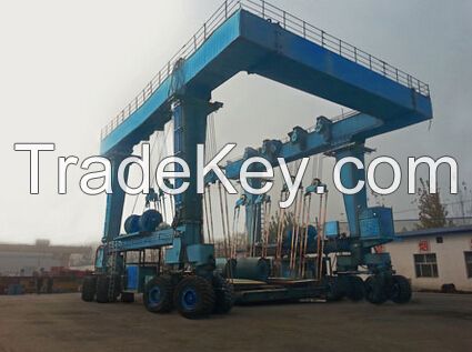 Ruber Tyre Mobile Boat Lifting Gantry Crane