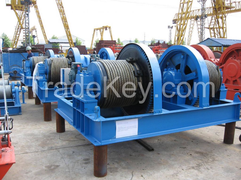 JM model low speed wire rope electric winch