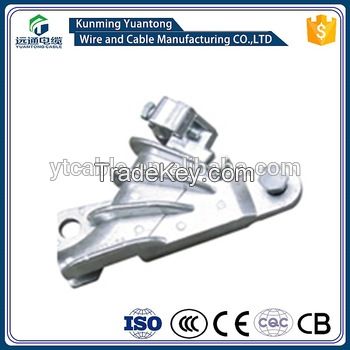 Aluminum wedge type insulating tension clamp