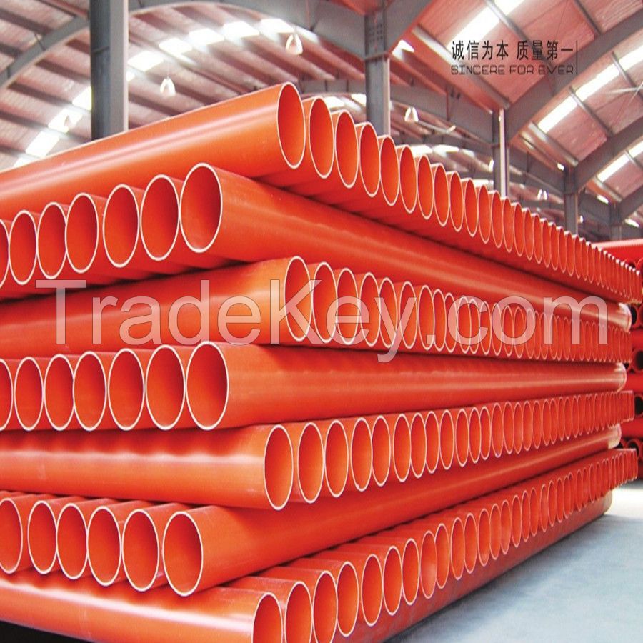 High Quality PVC Underground Electric Pipe fitting for Cable Protection