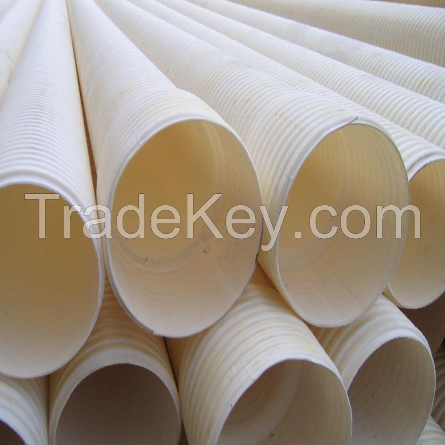 Large Diameter PVC-U Double Wall Corrugated Pipe for Drainage