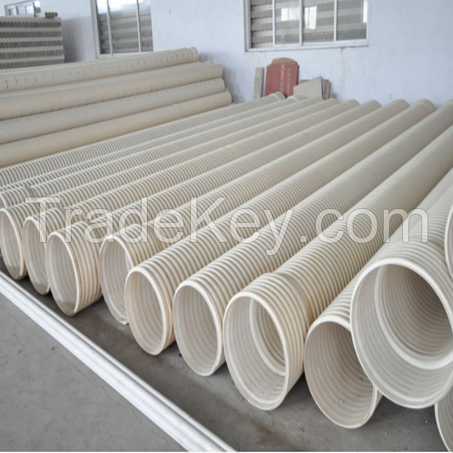 Large Diameter PVC-U Double Wall Corrugated Pipe for Drainage