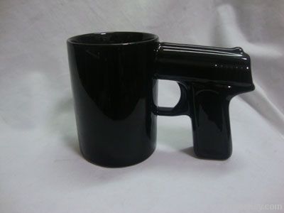 Ceramic gun mug