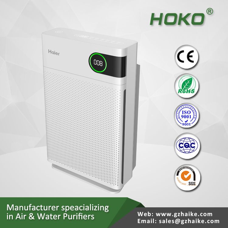 CE certification remove bedroom odor air cleaners hepa ionic home air purifier