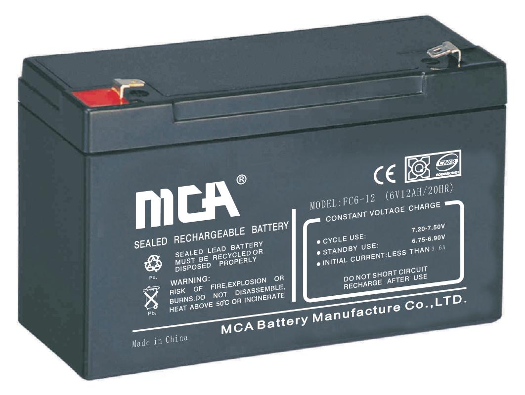 6v12ah lead-acid battery