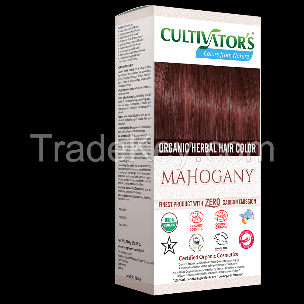 Organic Herbal Hair Color Mahogany