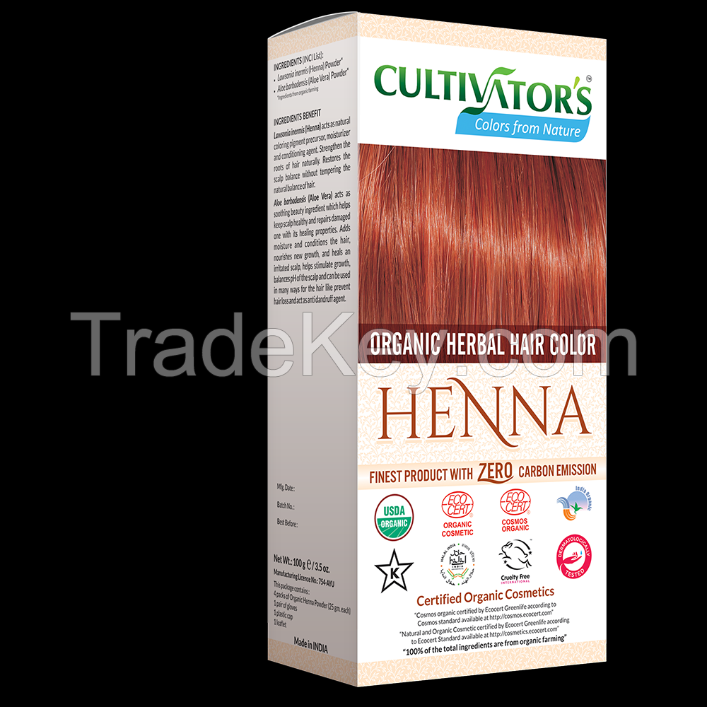 Organic Herbal Hair Color Henna