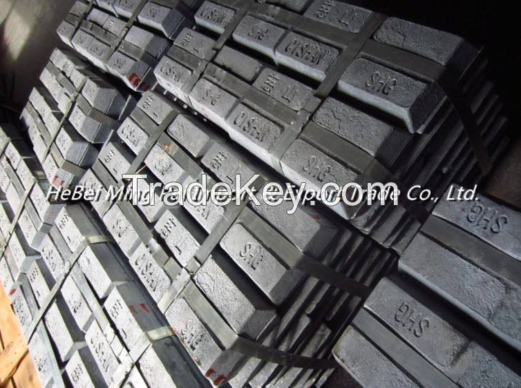 SHG zinc ingot 99.995% purity with high quality 