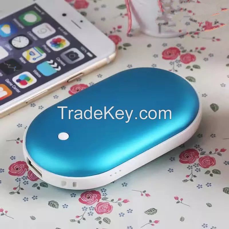 2017 new years gift items 5600mah heating handwarmer power bank