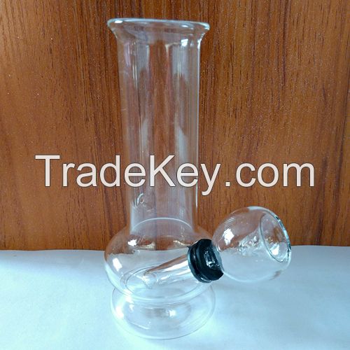 Glass waterpipe smoking set