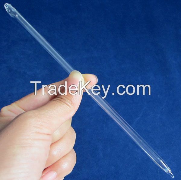 Iron liquid sampler vacuum sampling quartz glass tube