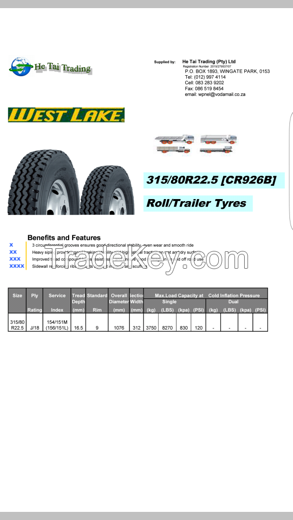 WESTLAKE tyres for road trucks