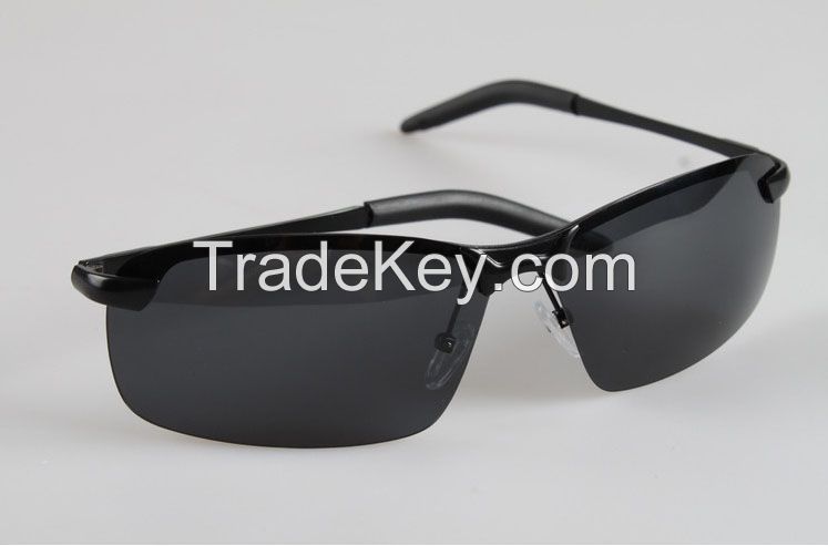 Men fashion polarized metal driving Sunglasses