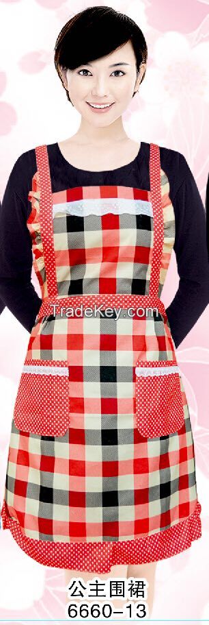 Manufacture directly Cheap Wholesale Design Cotton Kitchen Aprons / Cooking Apron