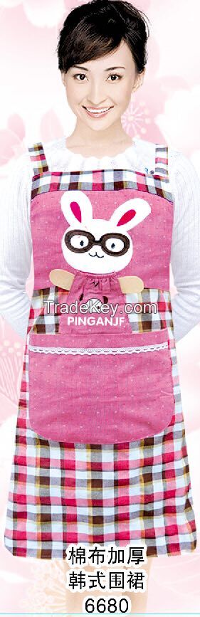 Manufacture  Cheap Good Design Cotton Kitchen Aprons / Cooking Apron