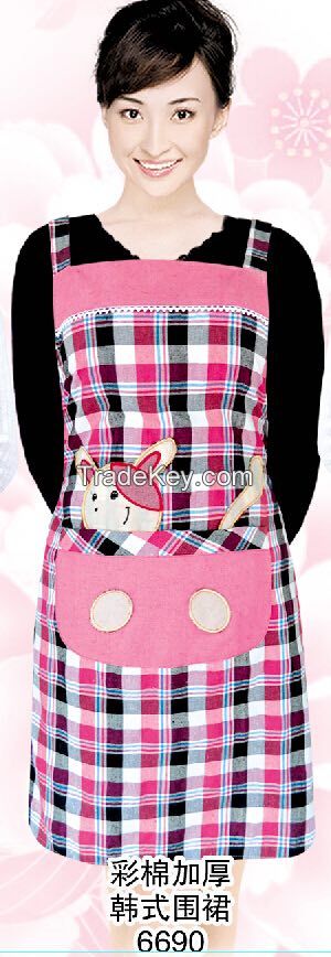 Hot Sale Cheap Wholesale Design Cotton Kitchen Aprons / Cooking Apron