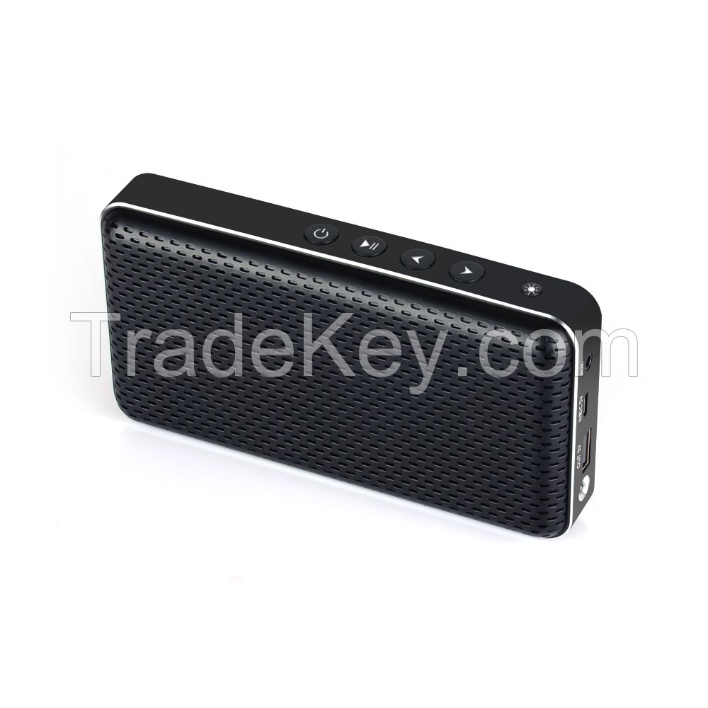 aluminum stereo bluetooth speaker with powerbank and flash torch