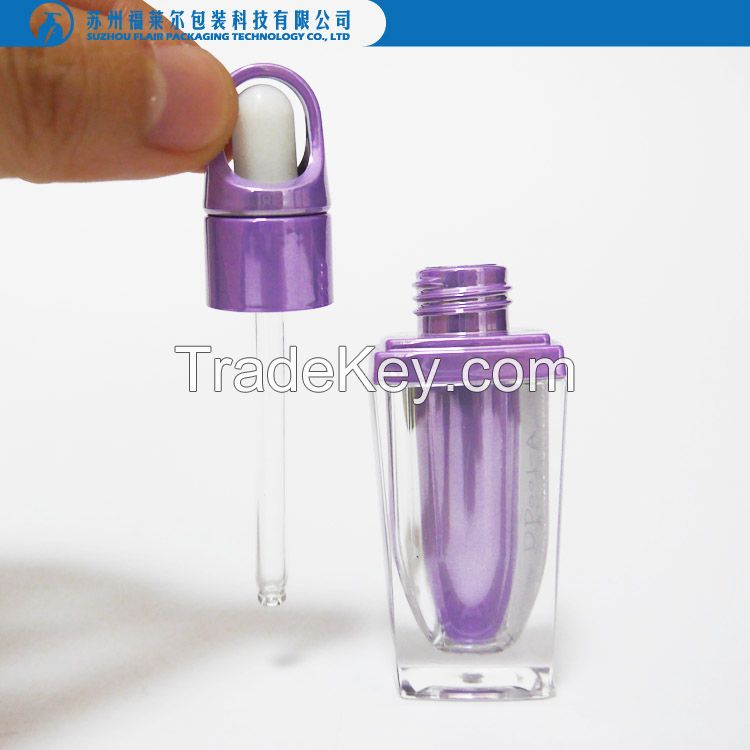 Skin care plastic cosmetic dropper bottle