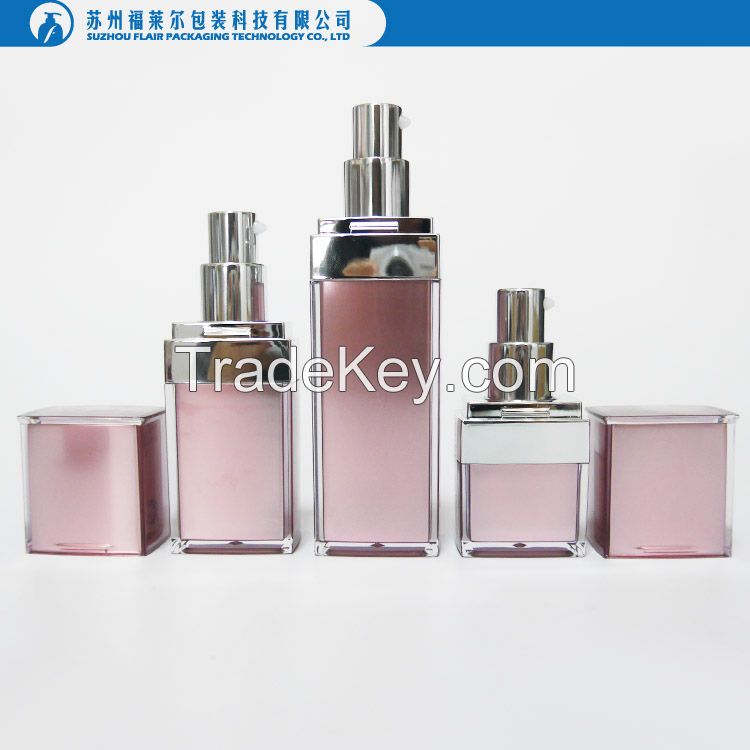 Square empty cosmetic spray bottles