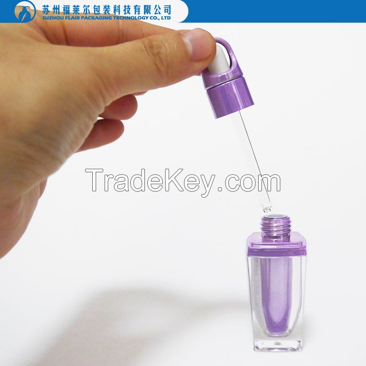 Skin care plastic cosmetic dropper bottle