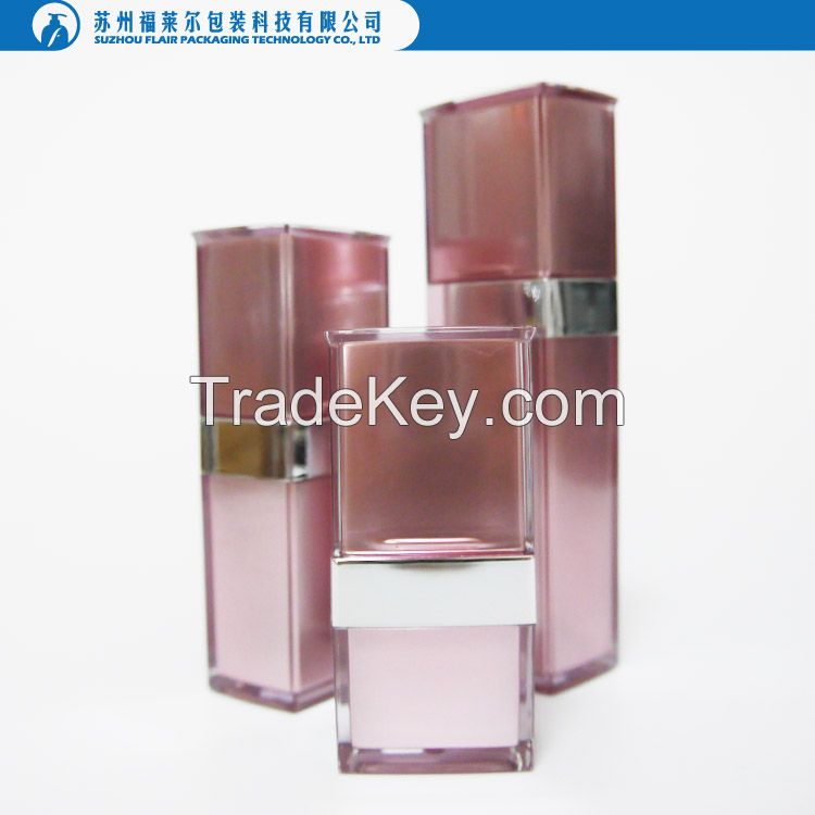 Square empty cosmetic spray bottles