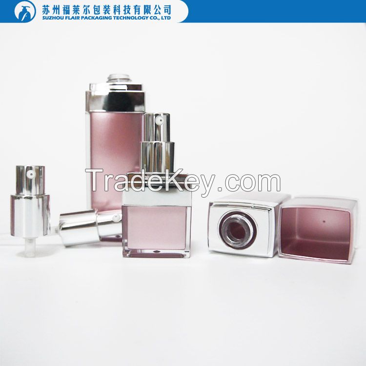 Square empty cosmetic spray bottles