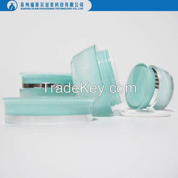 Plastic cosmetic round acrylic jar