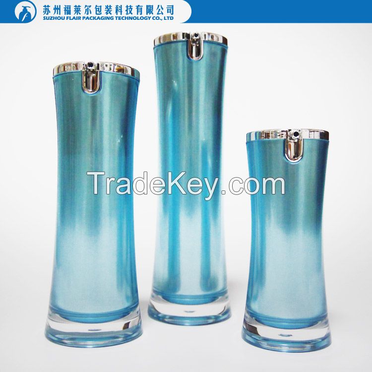 Acrylic empty luxury cosmetic bottle