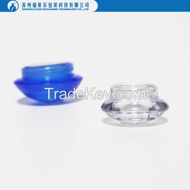 Plastic diamond eye cream jar
