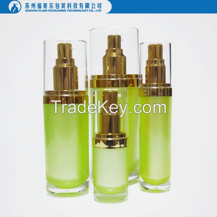 Oval shaped acrylic empty lotion bottles