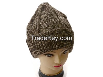 Knitted hats,100% acrylic winter hat and cap for girls