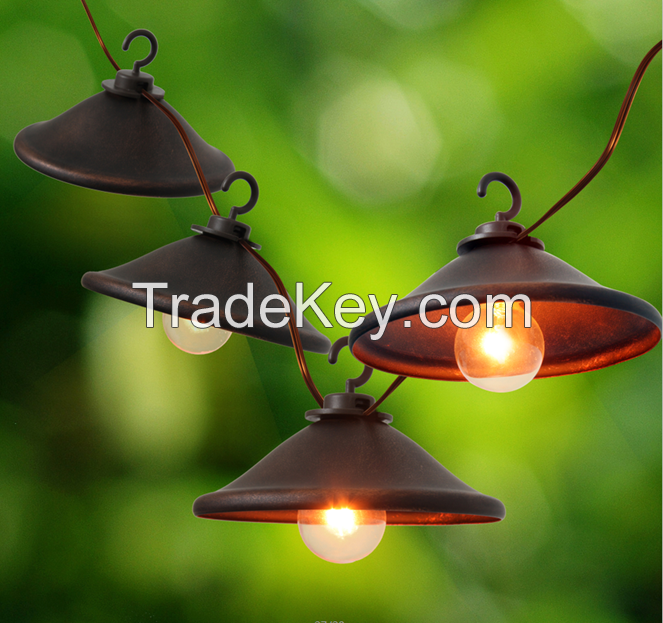 Garden String light-Decorative G40 Bronze Cafe Light 8ct 