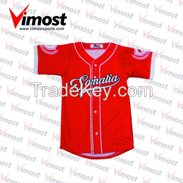 Custom sublimation baseball shirt