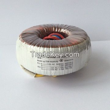 Toroidal power transformer