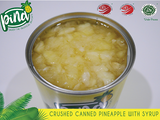 Sweet Canned Pineapple with Syrup From Indonesia