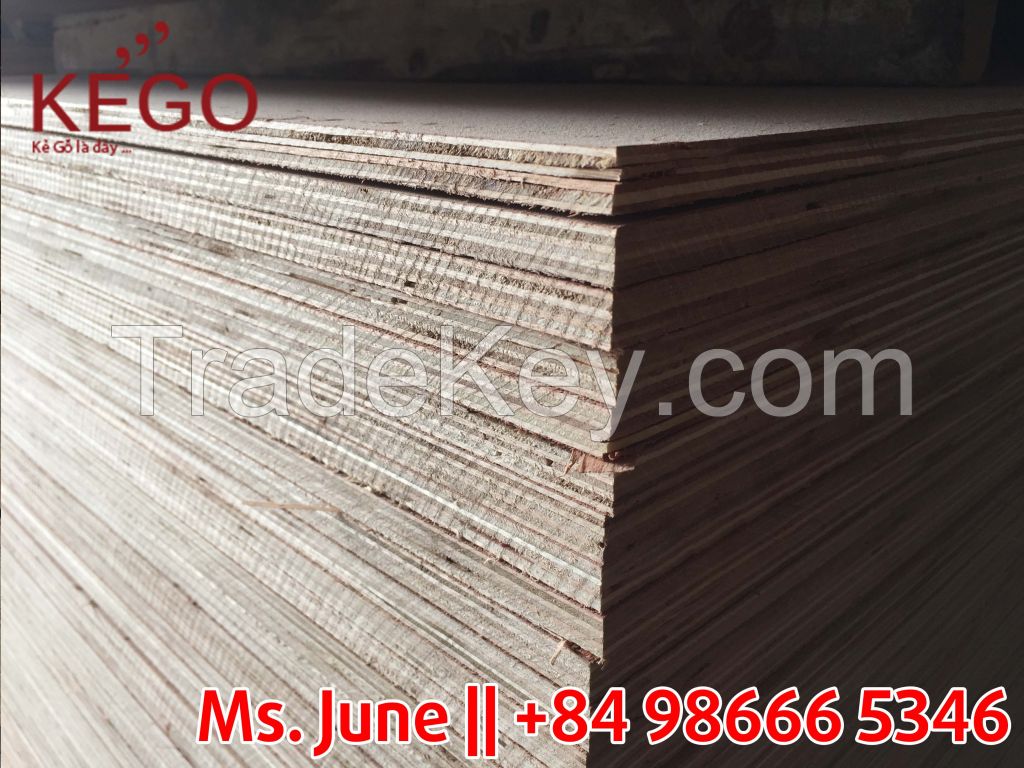 High quality furniture grade eucalyptus core 18mm plywood