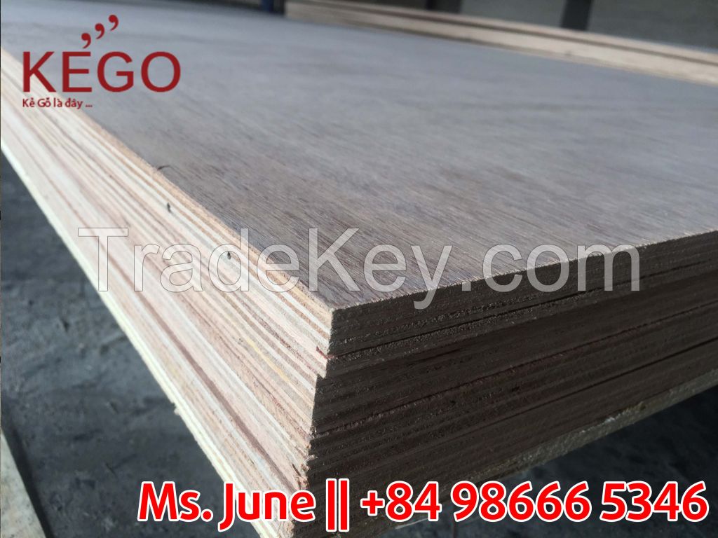 High quality furniture grade eucalyptus core 18mm plywood